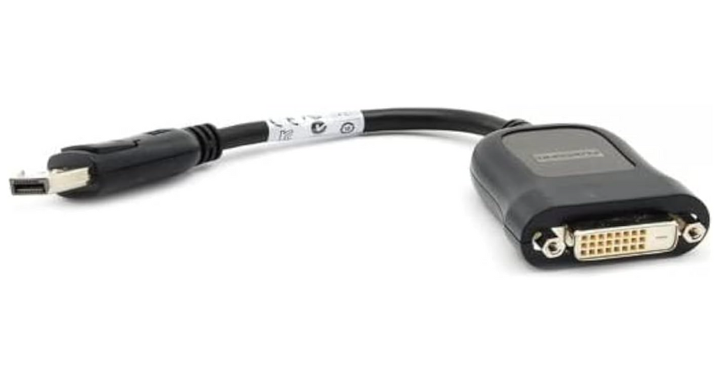 Display Port Male to DVI Female Adapter Cable, 20 Centimeters -Black, DisplayPort