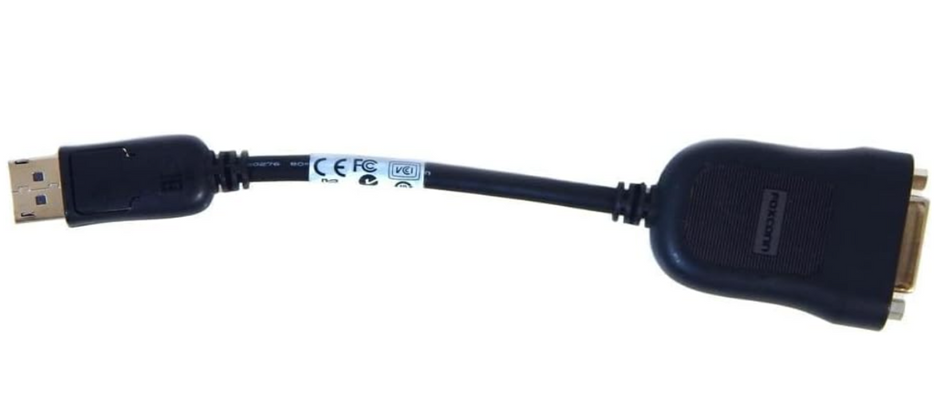 Display Port Male to DVI Female Adapter Cable, 20 Centimeters -Black, DisplayPort