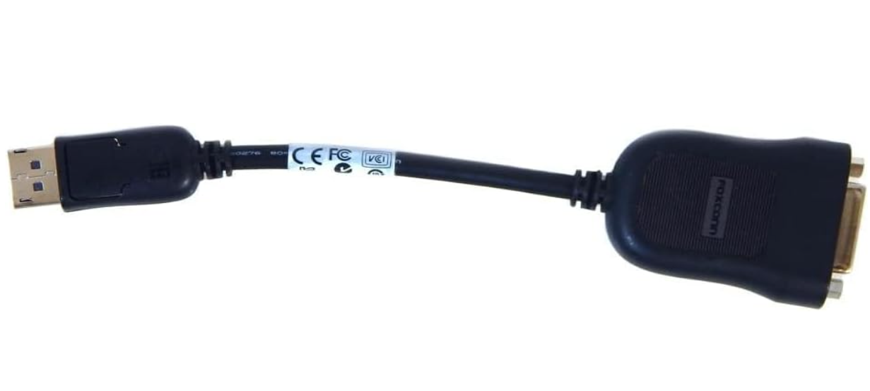 Display Port Male to DVI Female Adapter Cable, 20 Centimeters -Black, DisplayPort