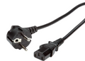 Power Cable for PC Computers, Monitors, Printers and Projectors, Black, Universal Compatibility, Three-Prong Design