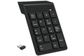 Wireless Numeric Keypad 18Keys Portable Number Numpad with 2.4G Mini USB Receiver for Laptop